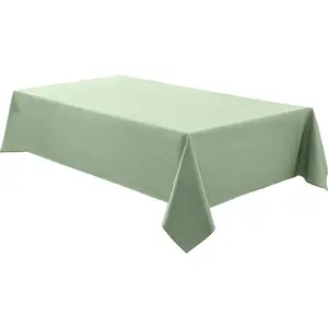 Faux Rectangle Tablecloths 60x102 Inch Sage Green Waterproof Table Cloths for 6ft Decorative Washable Tablecloth for Dining Table Banquets Buffet Parties and Wedding 1 Pack