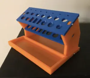 RC Allen Screw Driver 3d Printed Tool Holder Deluxe Version - Hold all of your tools tip down on your work bench.