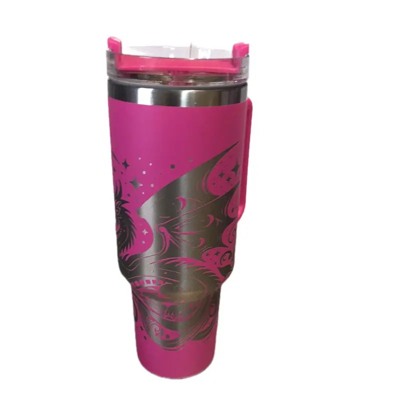 Drinkware Accessories - Pink Design, Padded Thermos, Lightweight & Durable Construction, Ideal for Flasks, Water Bottles, Tumbler & Mug - Bottled