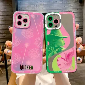 Wicked Part One Movie Glinda Soft Clear Back Cover Case for iPhone 17 16 15 14 13 12 11 Pro Max Plus Air Shockproof TPU Protector Screen Protector Aesthetic Cartoon Design Protection Protective Animal Colorful Personalized Casing