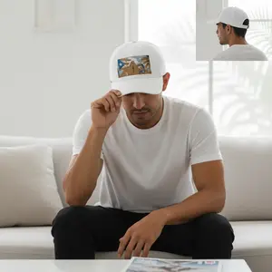 Puerto Rican Flag Surf Shack Dad Cap | Retro Beach Illustration Dad Cap