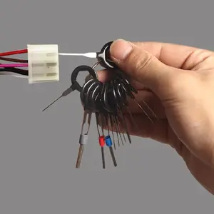 Automobile wiring harness plug terminal needle extractor disassembly pin picking, line needle extractor, automobile maintenance tool set automotive car household device terminal removal tool kit Tire Inflator Pump Tire Pressure Gauge