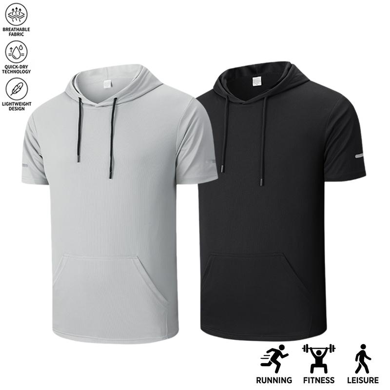 3-Pack Men’s Summer New Quick Dry T-Shirts — Ice Silk Short Sleeve Crew Neck Sports Tees