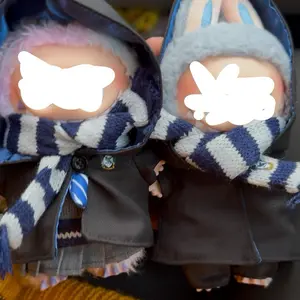 Magical Wizarding School 6 Items Complete Robes 17cm Doll Costume Cosplay Halloween Clothes Unisex Handmade Hand