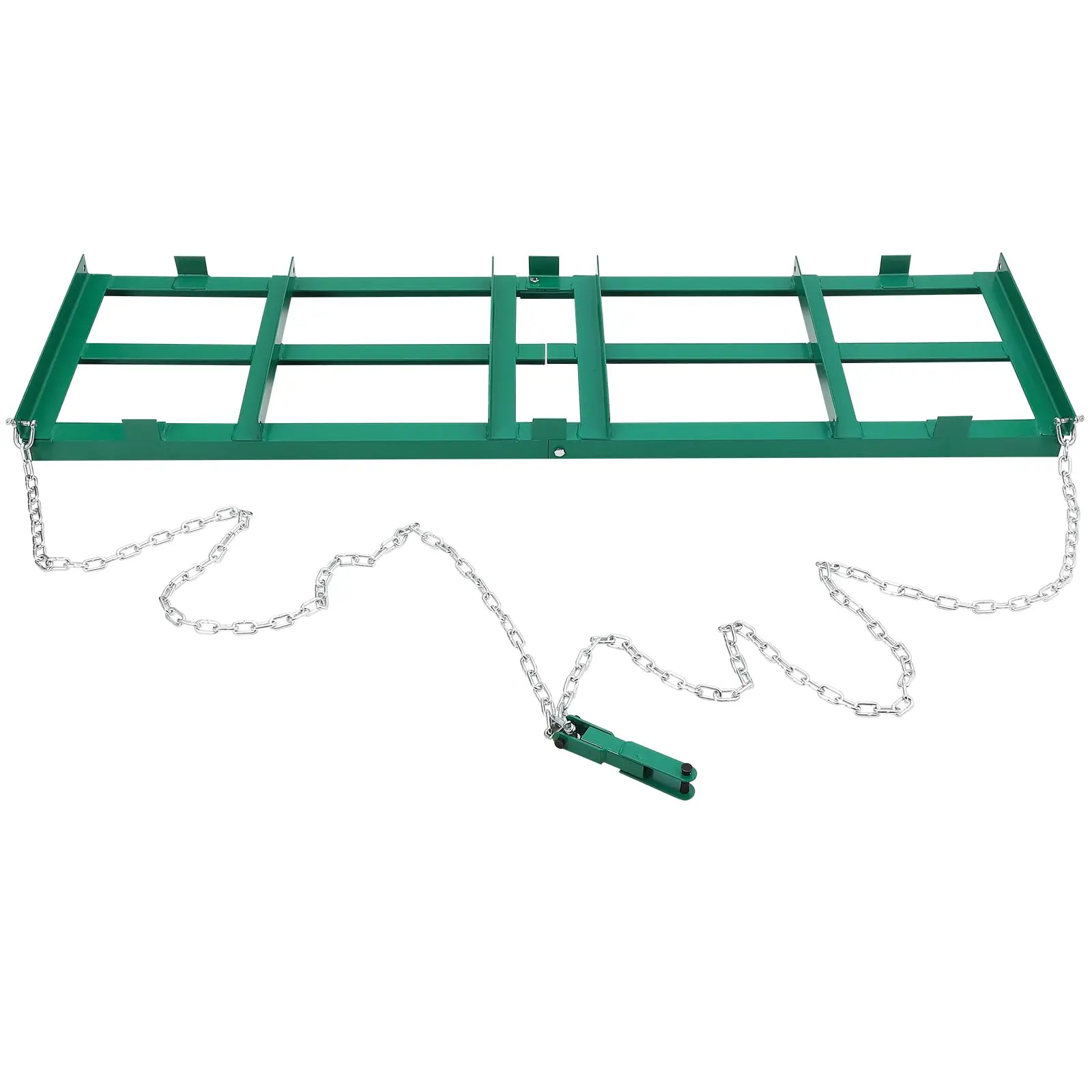 GARVEE 96”Lawn Leveling Rake & Driveway Drag Harrow - with 4FT Reinforced Chain - for ATV, UTV, Tractor, Mower - Gravel, Soil, Yard & Landscape Grading