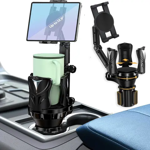 #SummerWins Cup Holder Phone Mount for Your Car,Fit for All 2-13" Smartphones and Most Truck Bottles,Tablet Mount, Ipad Cup Holder Car Mount with Adjustable Arm for Tablet iPhone iPad Pro Air Mini,Fire,iPhone 15,Galaxy S24 Z Fold 5 #DealsforYouDays