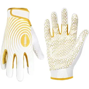 Youth Football Gloves, Kids Sticky Receiver Gloves,Super Grip Football Glove Best Gift for Boys,Girls