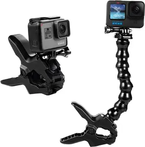 Jaws Flex Clamp Mount Gooseneck Mount for GoPro Hero 13 Hero 12 Hero - Camera Mount Accessories Plastic Durable Smartphone