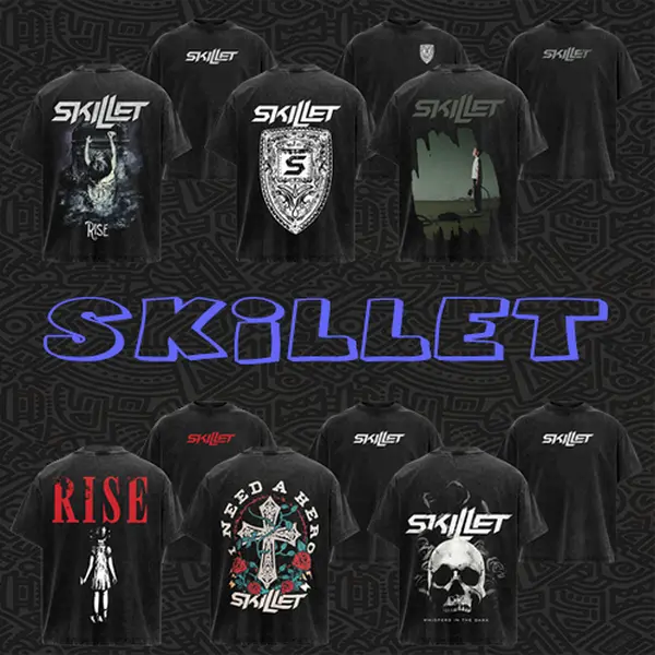 [Collection] Classic Skillet Band Comfort Color T-Shirt, Alternative Band Merch, Trending T-shirt, 90s Graphic Tee, Vintage Tee, Grunge Aesthetic Shirt, Menswear Streetwear Short Sleeve Crewneck, Summer Outfits, Gift For Him Her