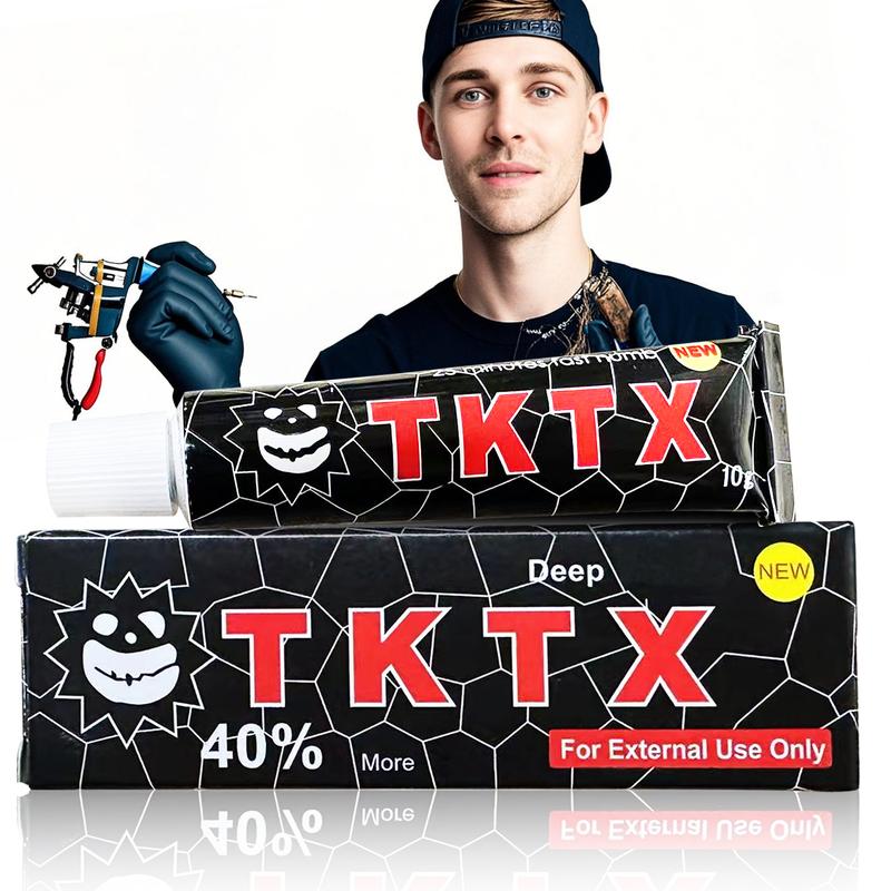 T-K-T-X Painless Tattoo Cream - Maximum Strength - Natural Ingredients Extra Strength Tattoo For 6-8 Hours