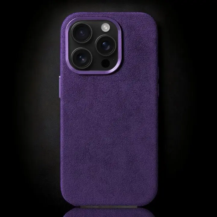 Alcantara iPhone Case - Purple