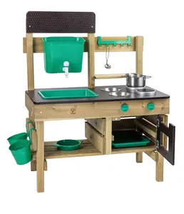 Hape Outdoor Kitchen | Mud Kitchen Wooden Toy Playset With Accessories