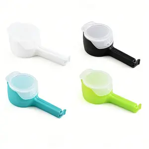 4 Colors Set Food Sealing Clips, Moisture-Proof Dispenser Nozzle, Plastic Snack Bag Sealers, Food Preservation Tools