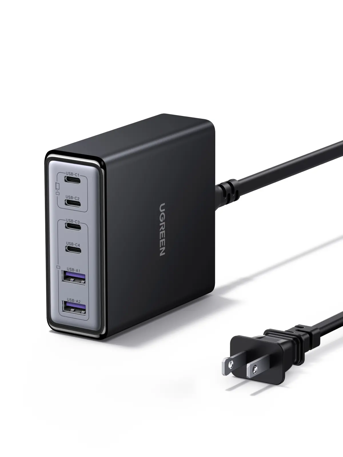 UGREEN 100W USB C Charging Station, 6-Port GaN Desktop Charger with 4 USB-C & 2 USB-A, Smart Power Distribution for MacBook Pro/Air, Dell XPS, iPad, iPhone 17/16/15, Galaxy S25/S24, Pixel 10/9 ,DealsForYouDays