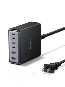 UGREEN 100W USB C Charging Station, 6-Port GaN Desktop Charger with 4 USB-C & 2 USB-A, Smart Power Distribution for MacBook Pro/Air, Dell XPS, iPad, iPhone 17/16/15, Galaxy S25/S24, Pixel 10/9 ,DealsForYouDays
