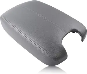 Auto  Leather Suture Center Console Armrest Lid Cover Cap for 2008 2009 2010 2011 2012  Accord Synthetic Leather (Vinyl) Plastic Gray