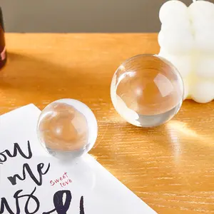 Transparent Crystal Ball Decoration, Simple Glass Ornament, Perfect for Holiday Parties and Fortune Telling Room Decor