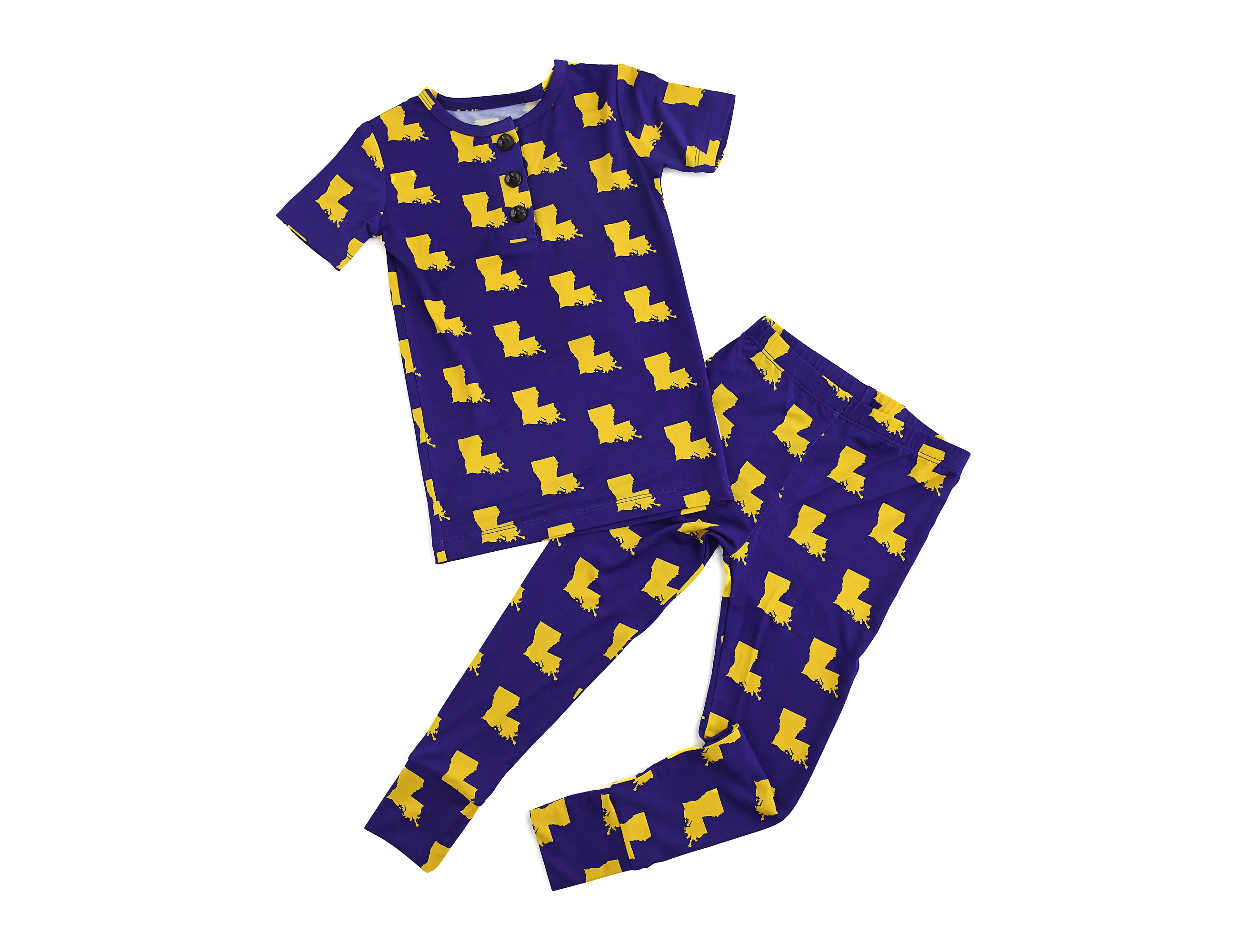 Louisiana Purple & Gold TWO PIECE LSU Football SEC Tigers NCAA