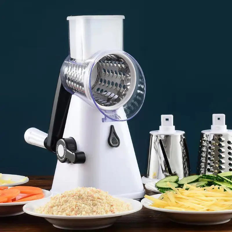Roller Multi-Functional Vegetable Cutter New Household Vegetable Slicer for Cutting Potato Strips, Cucumber Slices, Garlic Paste, and Radish Shreds