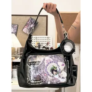 2026 Harajuku Crossbody Bags Fashion Itabag Women Japanese Transparent Mini Messenger Bag With Purse Ladies Sweet Cute Aesthetic