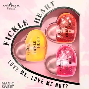 Fickle Heart Lip Oil 3 pc Set Glossy Lip gloss  Makeup Cosmetic