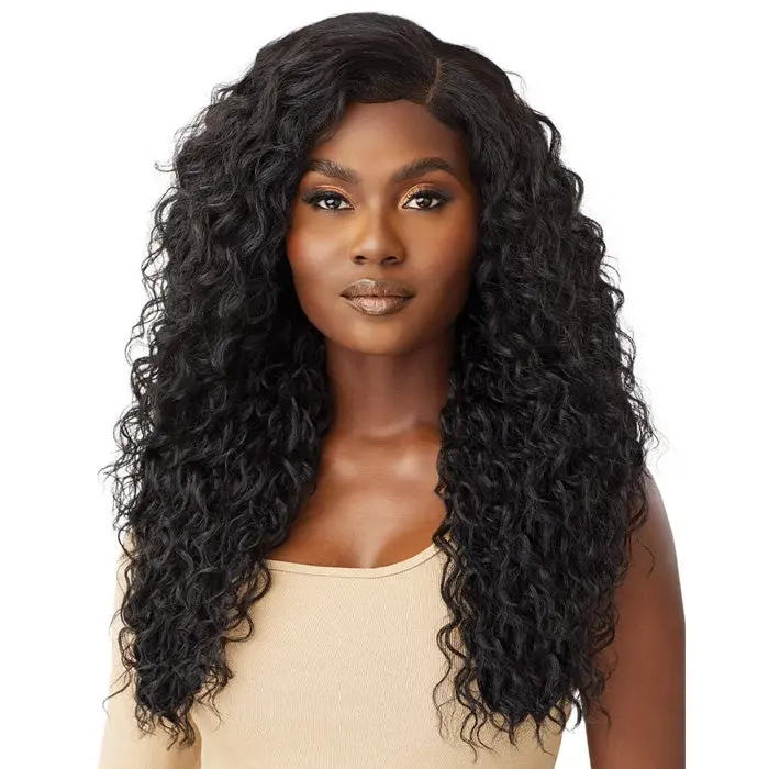 Outre 100% Human Hair Blend 5X5 Lace Closure Wig - MALAYSIAN DEEP 26"