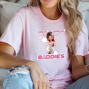 Dress to Impress With My Baddies Roblox Birthday Gift Shirt, Family Matching Funny Tee , Hottrend Fashion