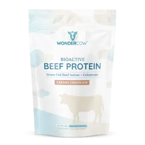 WonderCow, Bioactive Beef Protein, Muscle Recovery & Gut Health, Amino Acids & Colostrum, 30 Servings