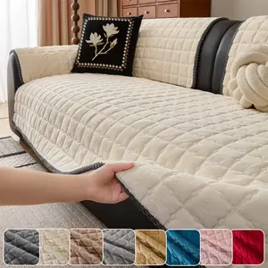 Soft Quilted Sofa Cover, Pet-Friendly Non-Slip Couch Protector, Machine Washable Plush Furniture Seat Cover, Sofa Slipcover, Multiple Colors Available for Sectional, Loveseat & 3-Seater Sofa.