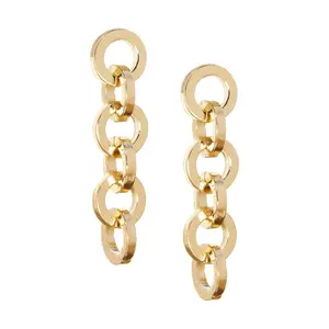 Marlyn Schiff Interlocking Rolo Link Dangle Earrings