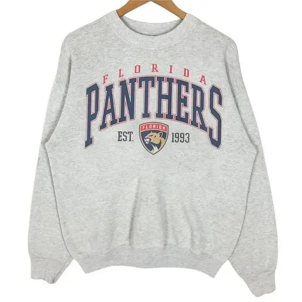 Vintage 90s Florida Ice Hockey Hoodie Sweater Sweatshirt Unisex Tee T shirt, Lovers Hockey Merch Shirt, Florida P Panther Shirt, Hockey Fan Gift