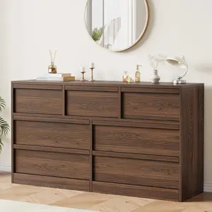 Dressers for Bedroom, Freestanding Horizontal Drawer with Storage, Wooden Closet Chest Storage for Living Room