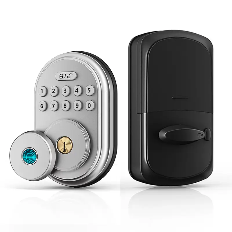[Deals for You Days]HOOWISER Smart Lock 3-in-1 Keyless Entry Door Lock for Front Door Digital Keypad Fingerprint Smart Deadbolt Secure Access,FathersDayGift