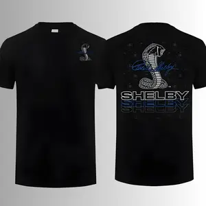 Carroll Shelby Cobra Snake T-Shirt, 2 Sides, Racing Legend Muscle Car Tee