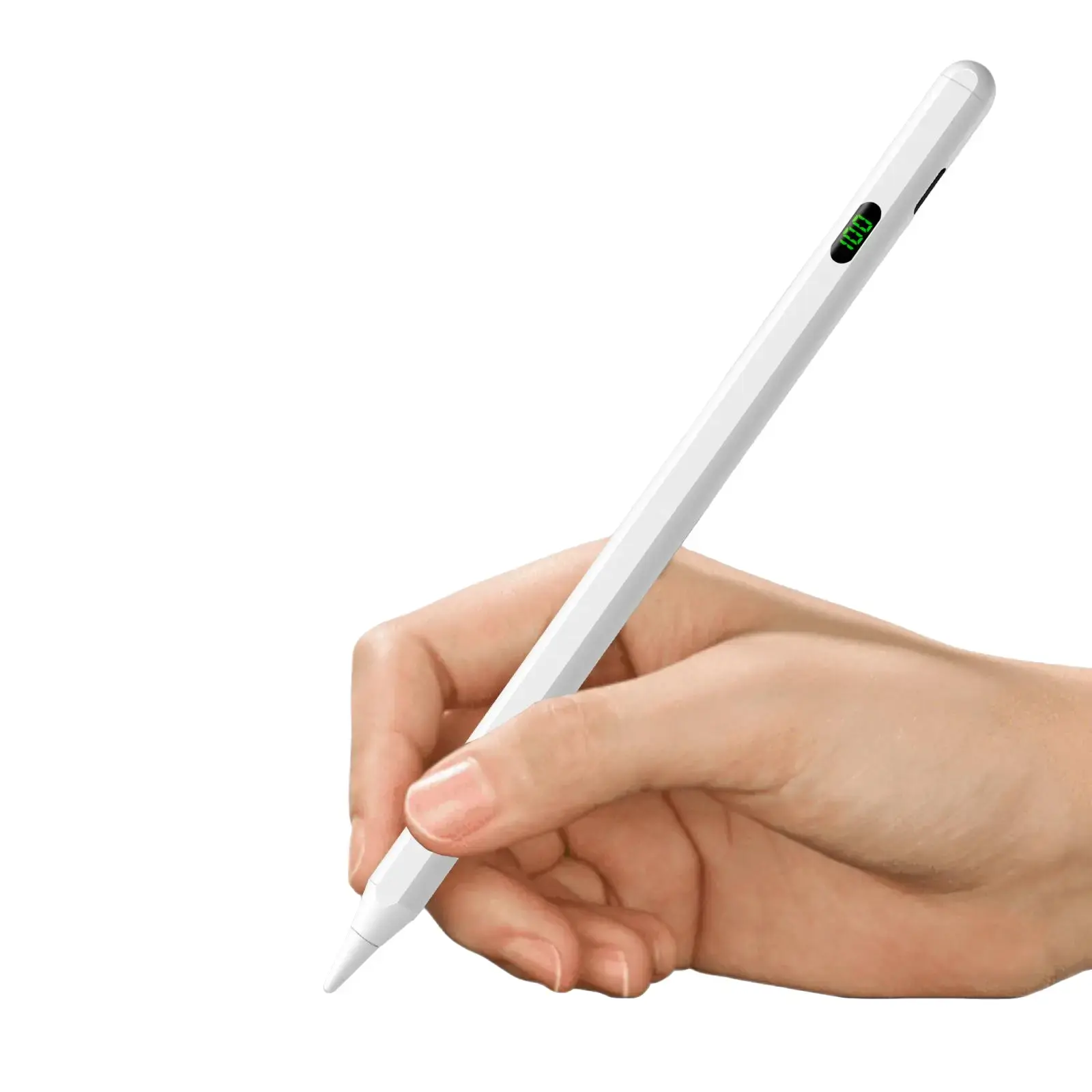 Stylus For Ipad, Rechargeable Active Pencil With Digital Display Indicator, Anti-Palm Touch Tilt Sensor, Apple Pen, Compatible With 2018-2021 iPad Pro 11"/ 12.9", iPad 9/8/7/6, 2019-2021 iPad Mini 5 /6, 2019-2022 iPad Air3/4/5- Accessories Computer