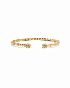 Sami Jewels, Twisted Bangle Cuff, Stacker Cuff Bangle Bracelet, Minimalist Elegant Cuff Bangles, Bracelet for Women, Adjustable Bracelet, Halo Cuff Bangle