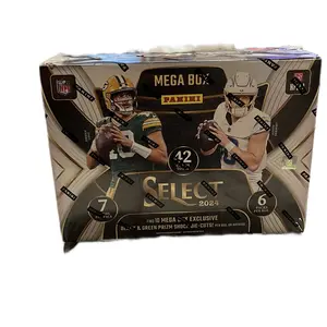 Panini 2024 Select Football Mega Box - Exclusive Black & Red Shock Edition with 6 Packs per Box