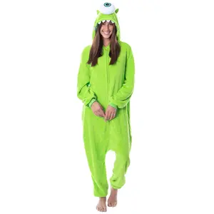 Disney Monsters Inc Adult Mike Wazowski Kigurumi Costume Union Suit Pajama