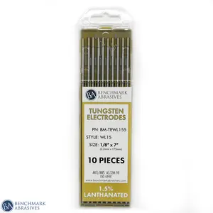 1.5% Lanthanated Tungsten Electrode (Gold, WL15) - 10 Pack