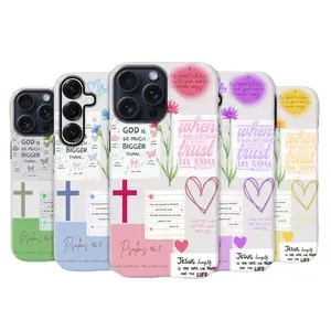 Bible Quotes Phone case premium phone case for iPhone Samsung 17Pro Max Air 16 15Plus 14 13 12 11  Galaxy S25 S24 S23 S22 Ultra cases, Drop-Proof Phone Case Flower Cute Gift for Her s25 s24 s23 s22 s21 Anime Transparent Soft iPhone Case promax pro air