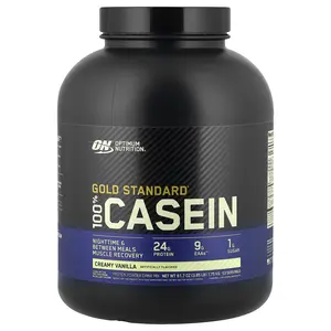 Optimum Nutrition Gold Standard® 100% Casein, Creamy Vanilla, 3.85 lb (1.75 kg)
