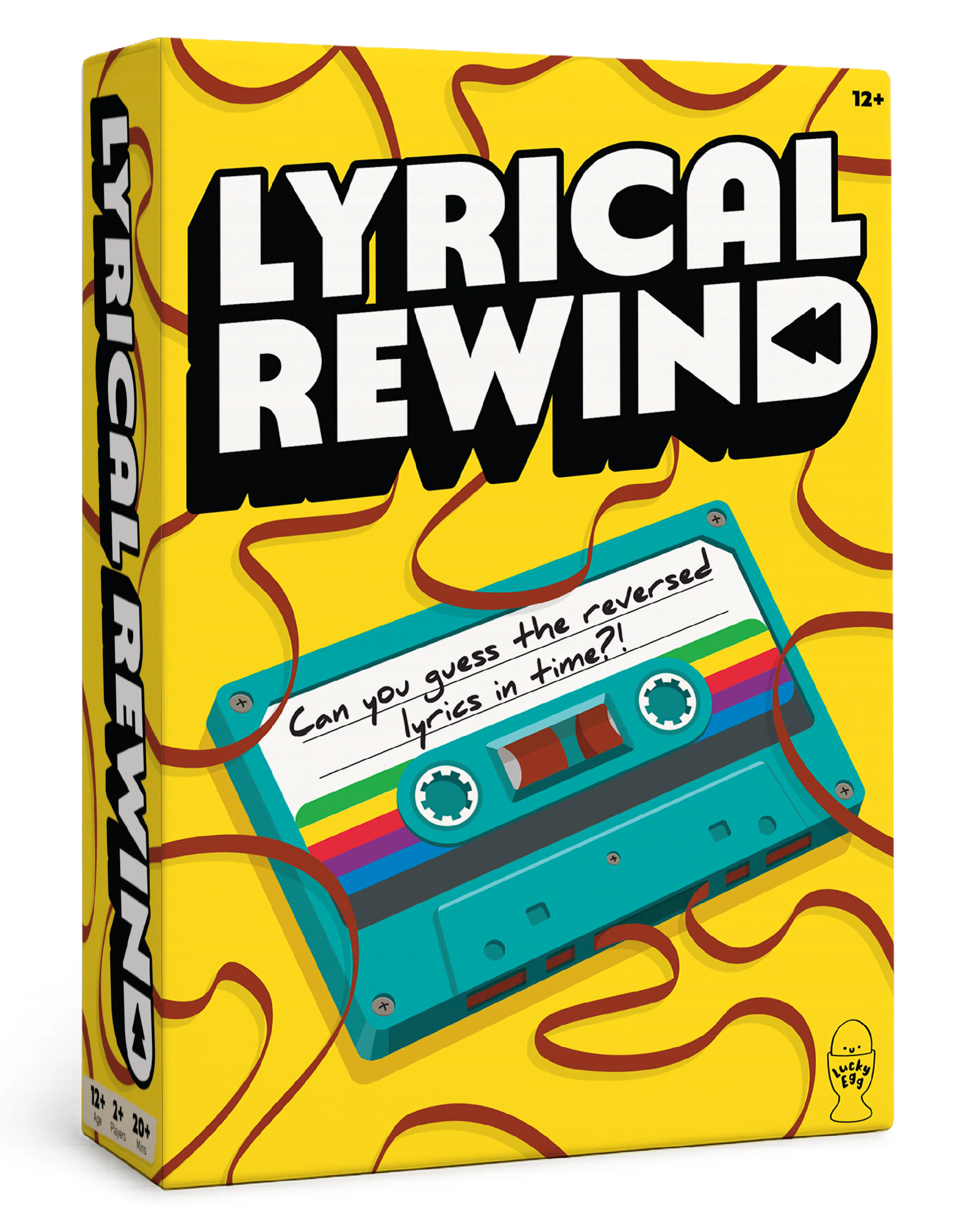 Lyrical Rewind - Guess the Reversed Song Lyrics! Party Board Game for Adults & Teens - Fun Music Games for Family Game Night - 2+ Players, Ages 12+ - by the creators of Grab the Mic & Sorry What