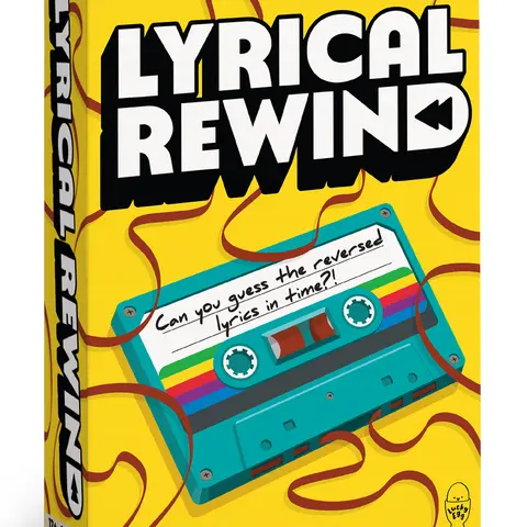 Lyrical Rewind - Guess the Reversed Song Lyrics! Party Board Game for Adults & Teens - Fun Music Games for Family Game Night - 2+ Players, Ages 12+ - by the creators of Grab the Mic & Sorry What