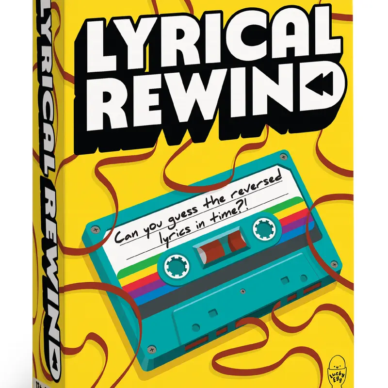 Lyrical Rewind - Guess the Reversed Song Lyrics! Party Board Game for Adults & Teens - Fun Music Games for Family Game Night - 2+ Players, Ages 12+ - by the creators of Grab the Mic & Sorry What