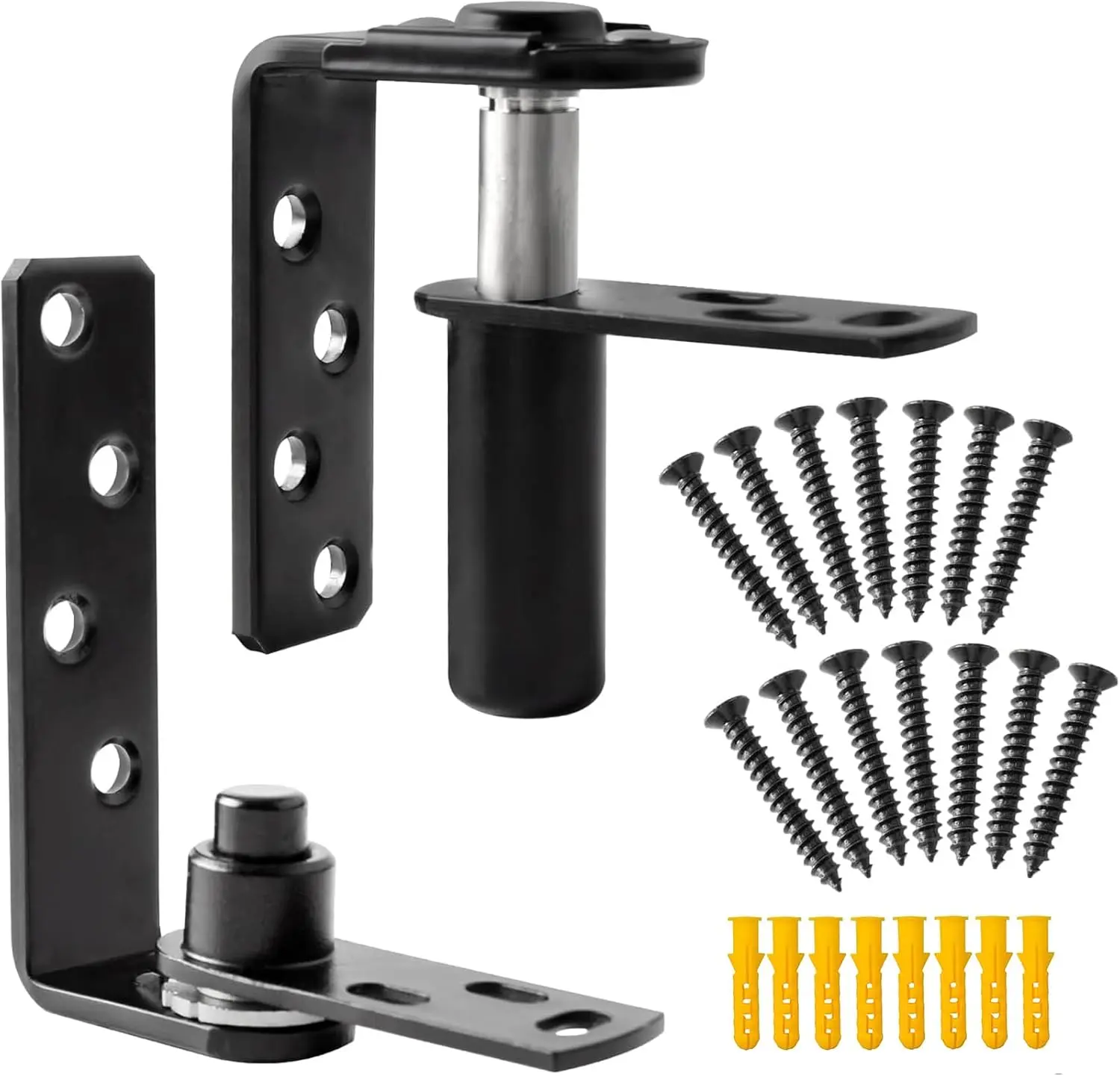 Black Cafe Door Hinges Swinging Door Hardware Saloon Door Hinges for Swinging Door Gravity Hinges Hardware for Swinging DoorBlack 1 count