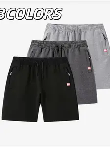 Men's Lightweight Breathable Summer Shorts, Outdoor Running Fitness Casual Wear, 3pcs Set, Comfortable and Stylish