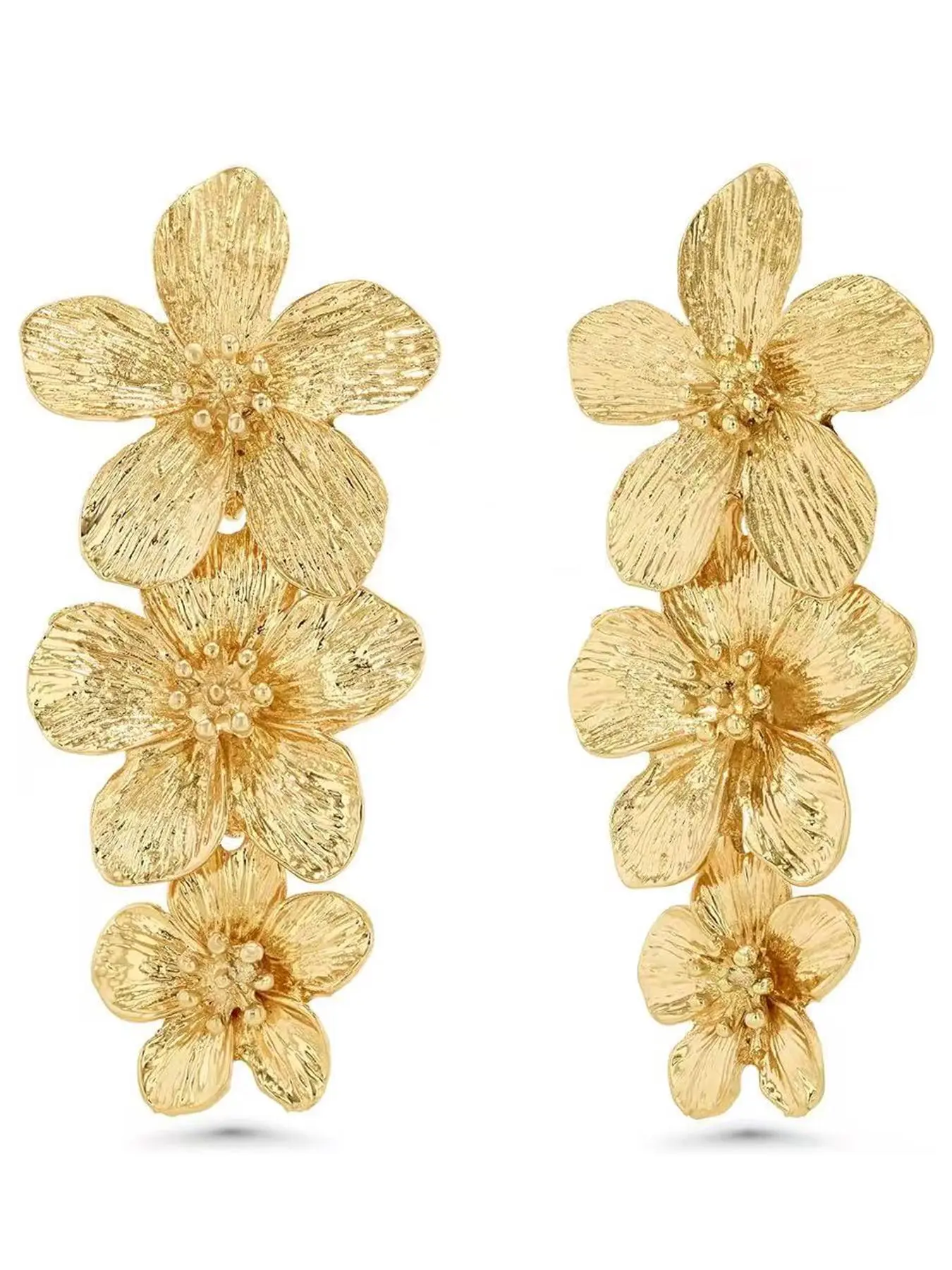 Flower Design Dangling Earrings, Fashionable Jewelry for Women, Chic Gorgeous Jewelry, Trendy All-match & Exquisite Jewelry for Birthday Gift, High Quality Earrings