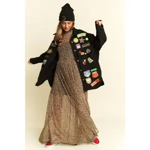 Annalise Mesh Maxi Lightweight Chic Animal Print Dress chappell roan outfit