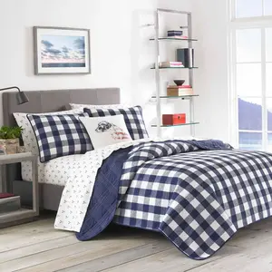 Eddie Bauer 2-Piece Quilt Set OEKO-TEX STANDARD 100, Blue, twin