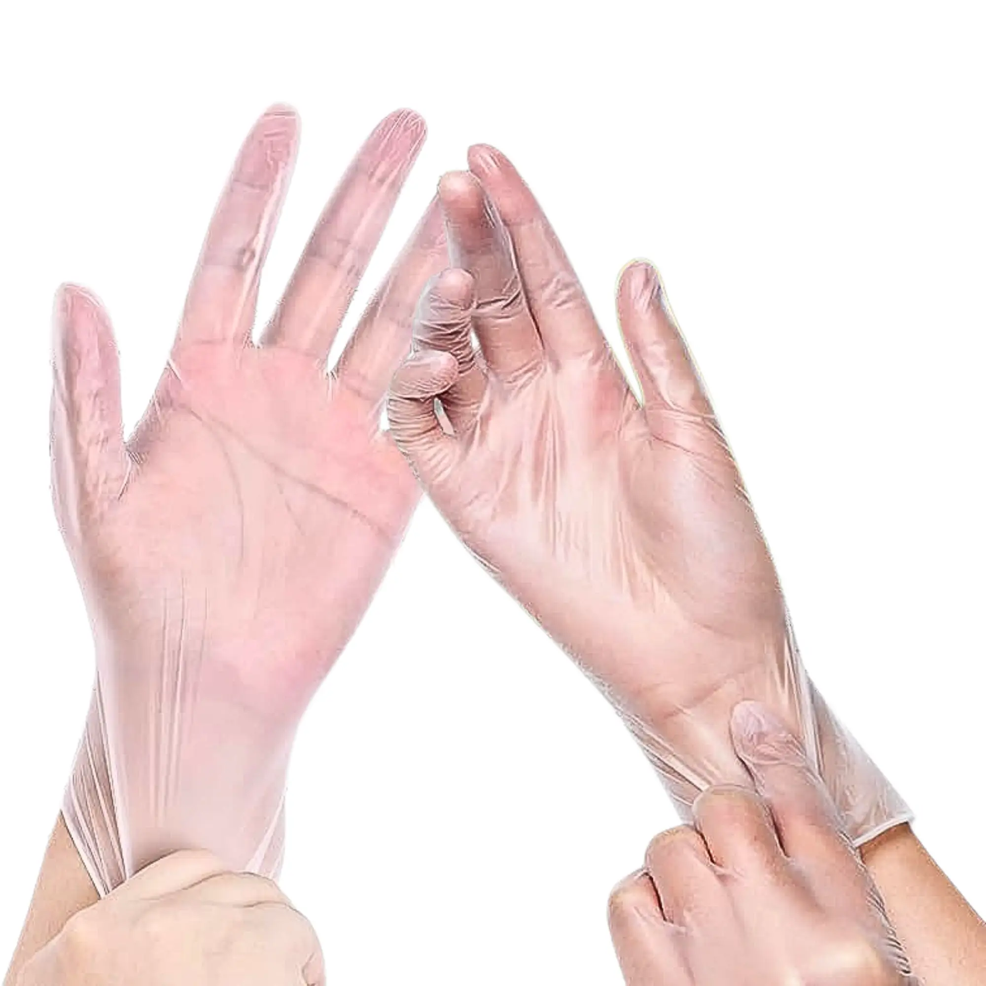 Green Direct Vinyl Gloves, Disposable, Powder-Free, Latex-Free, Clear, Size X-Large Box of 100 – Durable, Multipurpose Gloves for Everyday Use